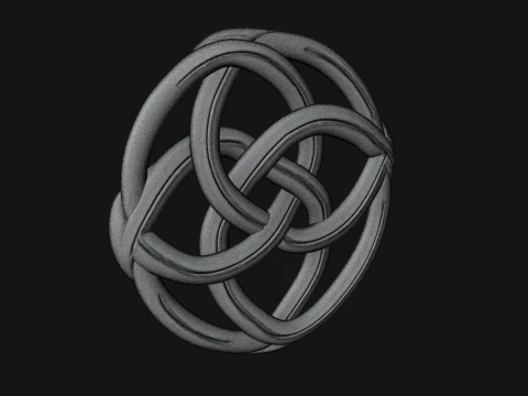 Celtic Endless Knot Ornament Design 3 - 3D Print Model 3D Print Model