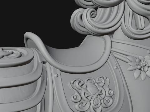 Floral Chibi Horse Statue Design 2 - 3D Print Model 3D Print Model