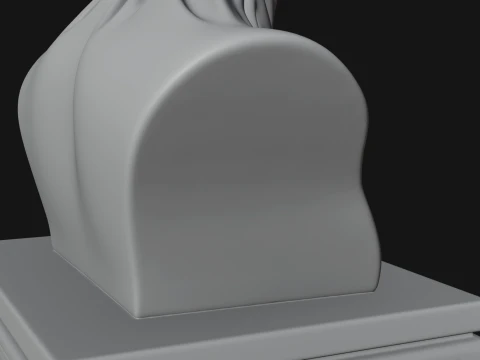 Biomechanical Alien Bust Statue Design 7 - 3D Print Model 3D Print Model