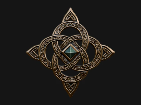 Celtic Trinity Knot Pendant Design 6 - 3D Print Model 3D Print Model