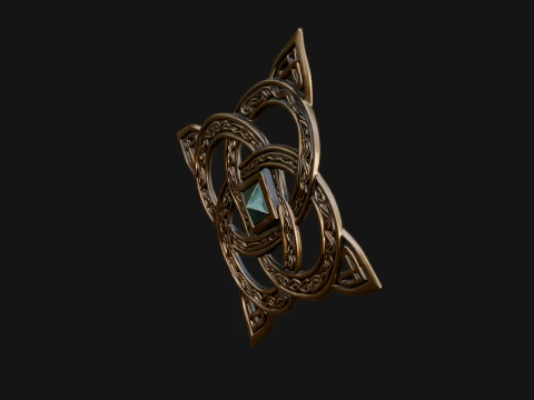 Celtic Trinity Knot Pendant Design 6 - 3D Print Model 3D Print Model