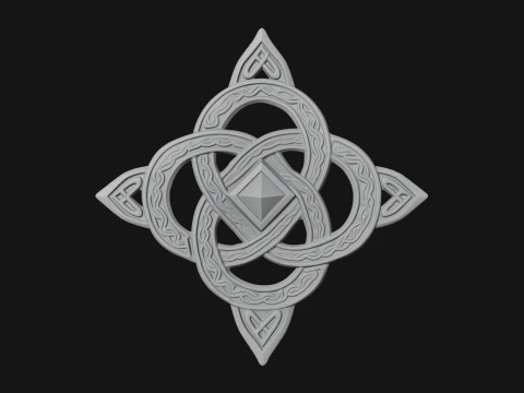 Celtic Trinity Knot Pendant Design 6 - 3D Print Model 3D Print Model