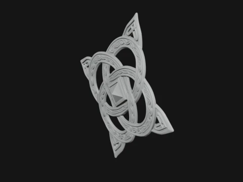Celtic Trinity Knot Pendant Design 6 - 3D Print Model 3D Print Model