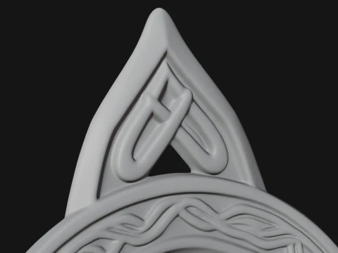Celtic Trinity Knot Pendant Design 6 - 3D Print Model 3D Print Model