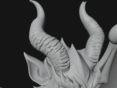 Gargoyle on Pedestal Statue Design 1 - 3D Print Model 3D Print Model