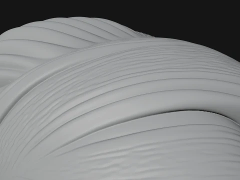 Serene Draped Woman Bust Statue Design 2 - 3D Print Model 3D Print Model