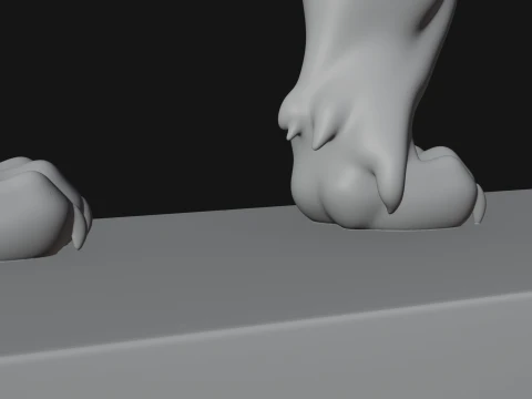 Standing Tiger Statue Design 3 - 3D Print Model 3D Print Model