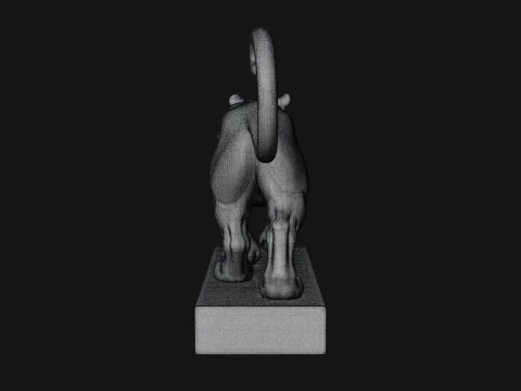 Standing Tiger Statue Design 3 - 3D Print Model 3D Print Model
