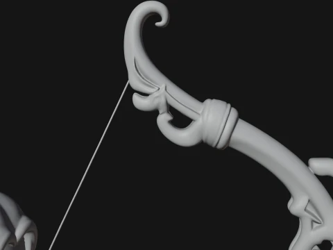 Elven Archer Queen Statue Design 4 - 3D Print Model 3D Print Model