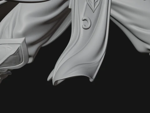 Elven Archer Queen Statue Design 4 - 3D Print Model 3D Print Model