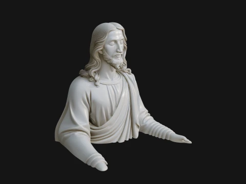 Christ Bust Statue Design 4 - 3D Print Model 3D Print Model