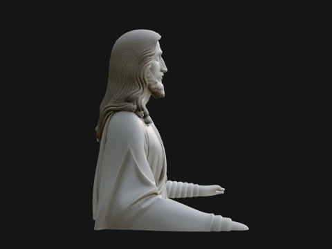 Christ Bust Statue Design 4 - 3D Print Model 3D Print Model