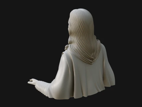 Christ Bust Statue Design 4 - 3D Print Model 3D Print Model