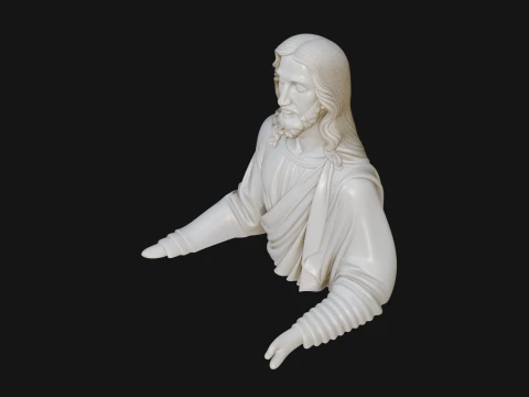 Christ Bust Statue Design 4 - 3D Print Model 3D Print Model