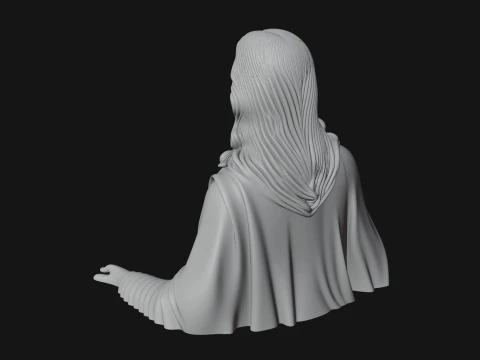 Christ Bust Statue Design 4 - 3D Print Model 3D Print Model