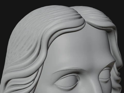 Christ Bust Statue Design 4 - 3D Print Model 3D Print Model