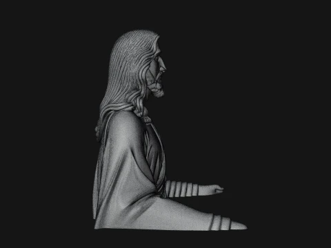 Christ Bust Statue Design 4 - 3D Print Model 3D Print Model