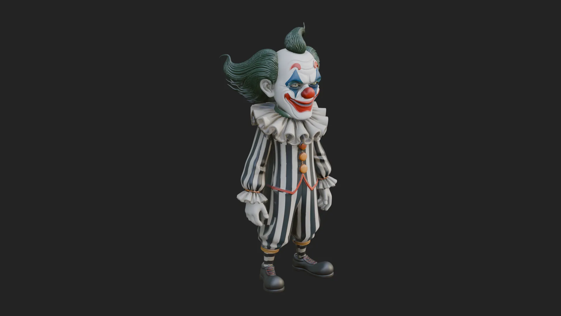 Evil Clown Statue Design 1 - 3D Print Model 3D Print Model .c4d .max .obj .3ds .fbx .stl .blend 