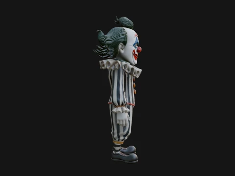 Evil Clown Statue Design 1 - 3D Print Model 3D Print Model