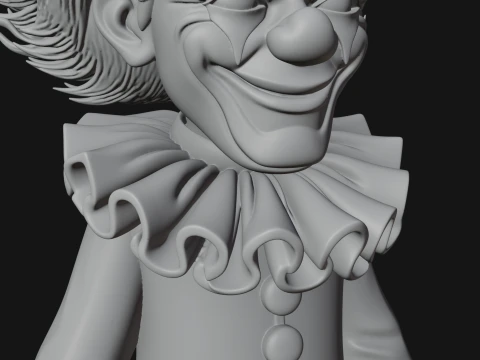 Evil Clown Statue Design 1 - 3D Print Model 3D Print Model