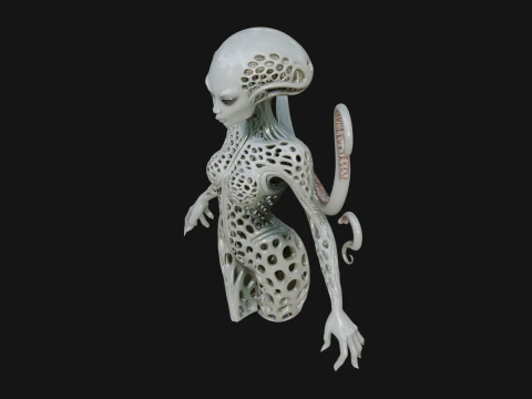Tentacle Alien Statue Design 1 - 3D Print Model 3D Print Model