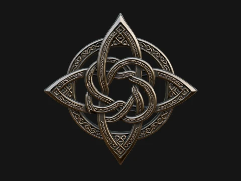 Celtic Trinity Knot Pendant Design 7 - 3D Print Model 3D Print Model