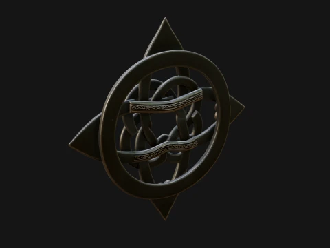 Celtic Trinity Knot Pendant Design 7 - 3D Print Model 3D Print Model