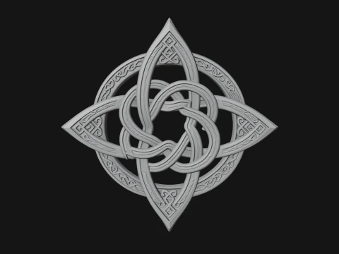 Celtic Trinity Knot Pendant Design 7 - 3D Print Model 3D Print Model