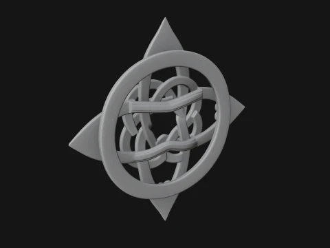 Celtic Trinity Knot Pendant Design 7 - 3D Print Model 3D Print Model