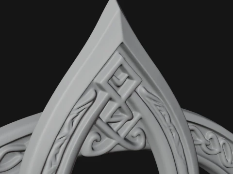 Celtic Trinity Knot Pendant Design 7 - 3D Print Model 3D Print Model