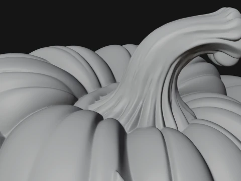 Pumpkin Tree Creature Statue Design 2 - 3D Print Model 3D Print Model