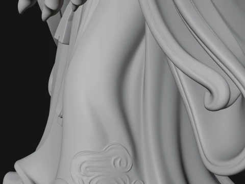 Hunched Hag Sorcerer Statue Design 1 - 3D Print Model 3D Print Model