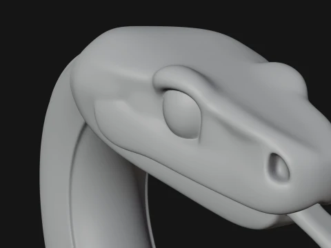 Cobra on Pedestal Statue Design 3 - 3D Print Model 3D Print Model