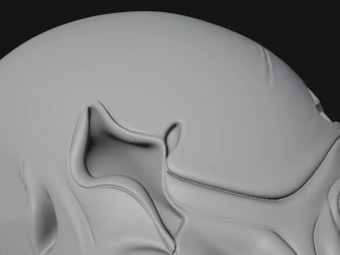 Zombie Bust Statue Design 7 - 3D Print Model 3D Print Model