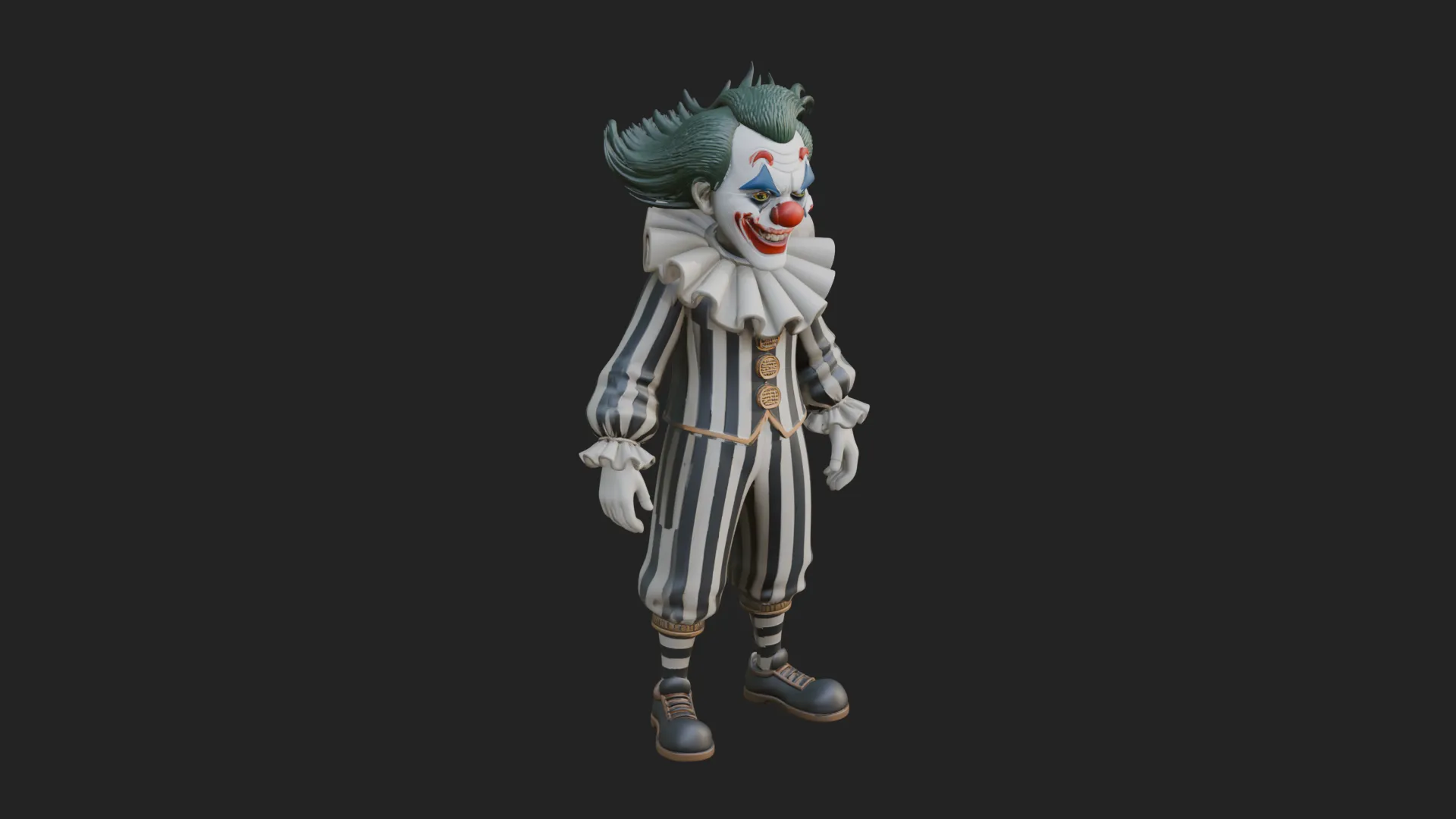 Evil Clown Statue Design 2 - 3D Print Model 3D Print Model .c4d .max .obj .3ds .fbx .stl .blend 