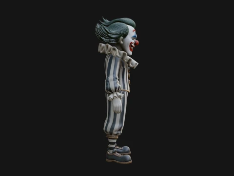 Evil Clown Statue Design 2 - 3D Print Model 3D Print Model