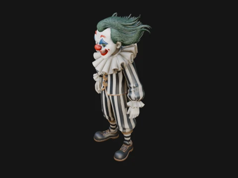 Evil Clown Statue Design 2 - 3D Print Model 3D Print Model