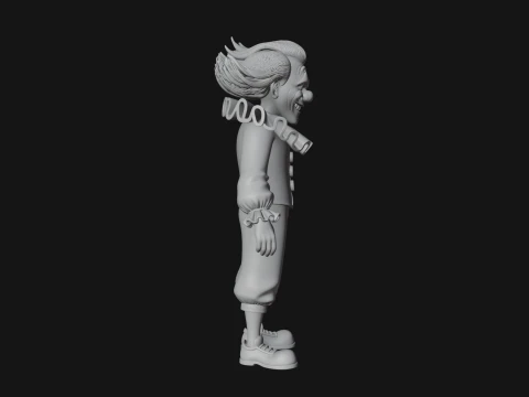 Evil Clown Statue Design 2 - 3D Print Model 3D Print Model