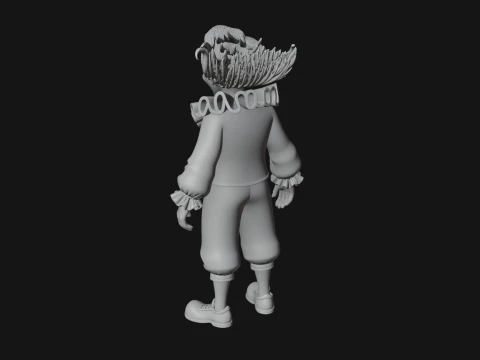 Evil Clown Statue Design 2 - 3D Print Model 3D Print Model