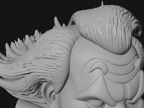 Evil Clown Statue Design 2 - 3D Print Model 3D Print Model
