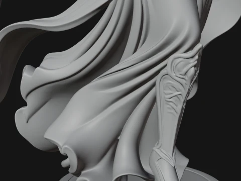 Winged Celestial Fairy Statue Design 3 - 3D Print Model 3D Print Model