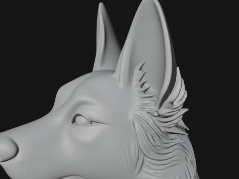 Dog on Pedestal Statue Design 2 - 3D Print Model 3D Print Model
