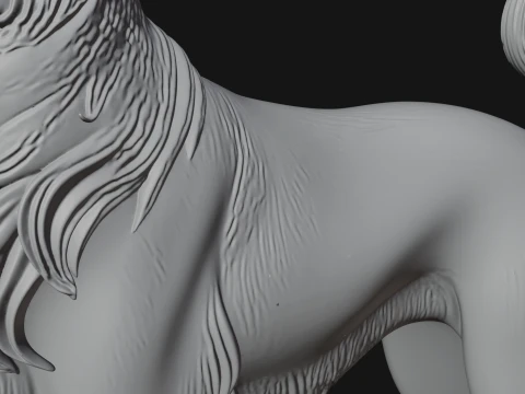 Dog on Pedestal Statue Design 2 - 3D Print Model 3D Print Model
