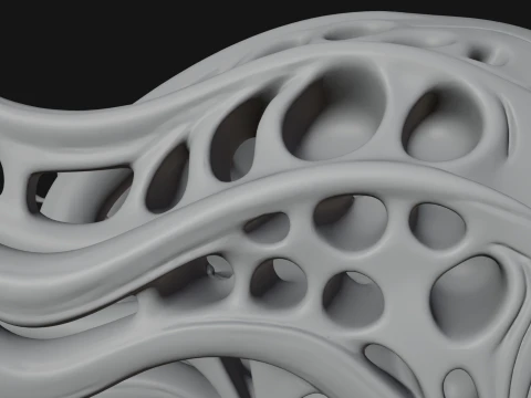 Biomechanical Alien Bust Statue Design 8 - 3D Print Model Modelo de impresión 3D