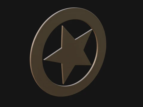 Ornate Star Wall Plaque Design 2 - 3D Print Model 3D Print Model