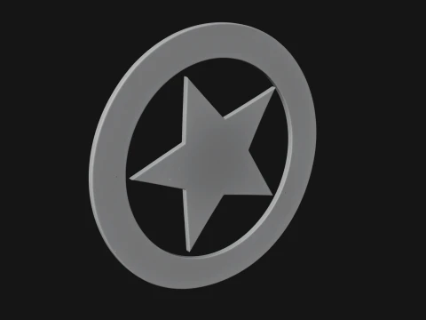 Ornate Star Wall Plaque Design 2 - 3D Print Model 3D Print Model