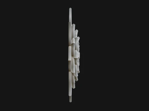 Lotus Mandala Wall Plaque Design 4 - 3D Print Model 3D Print Model