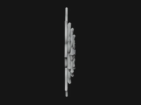 Lotus Mandala Wall Plaque Design 4 - 3D Print Model 3D Print Model