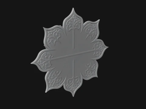Lotus Mandala Wall Plaque Design 4 - 3D Print Model 3D Print Model