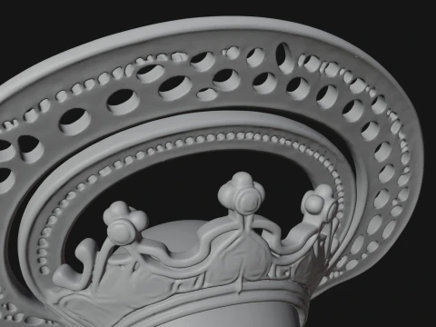 Elegant Alien Queen Statue Design 3 - 3D Print Model 3D Print Model